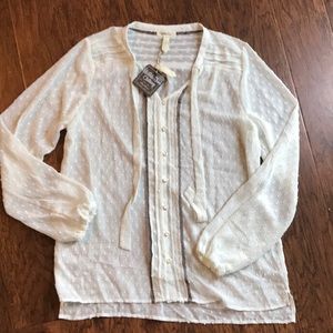 Matilda Jane Long Sleeve Off White Top